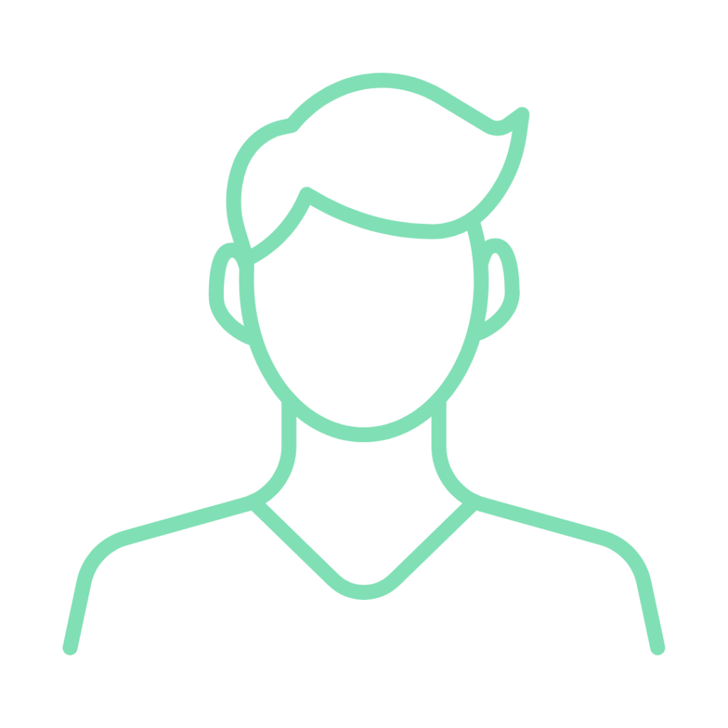 Male head and shoulders